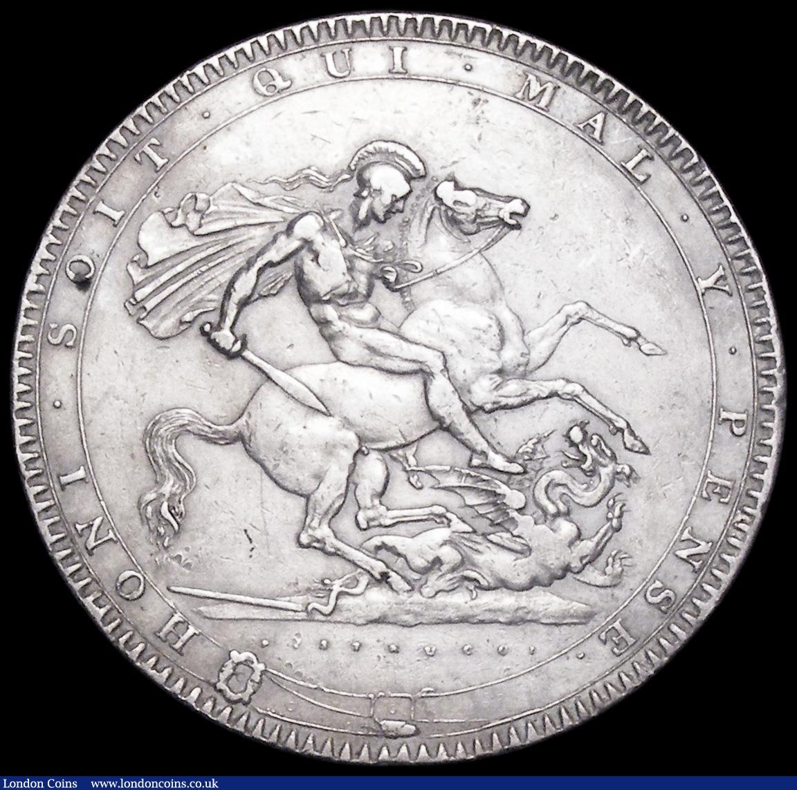London Coins : A162 : Lot 1729 : Crown 1820 LX ESC 219, Bull 2016 VF