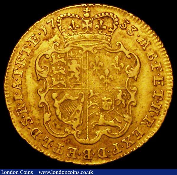 Guinea 1733 S.3674 Fine, the obverse slightly better : English Coins : Auction 162 : Lot 1768