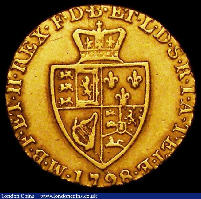 London Coins : A162 : Lot 1813 : Half Guinea 1798 S.3735 About Fine/Fine