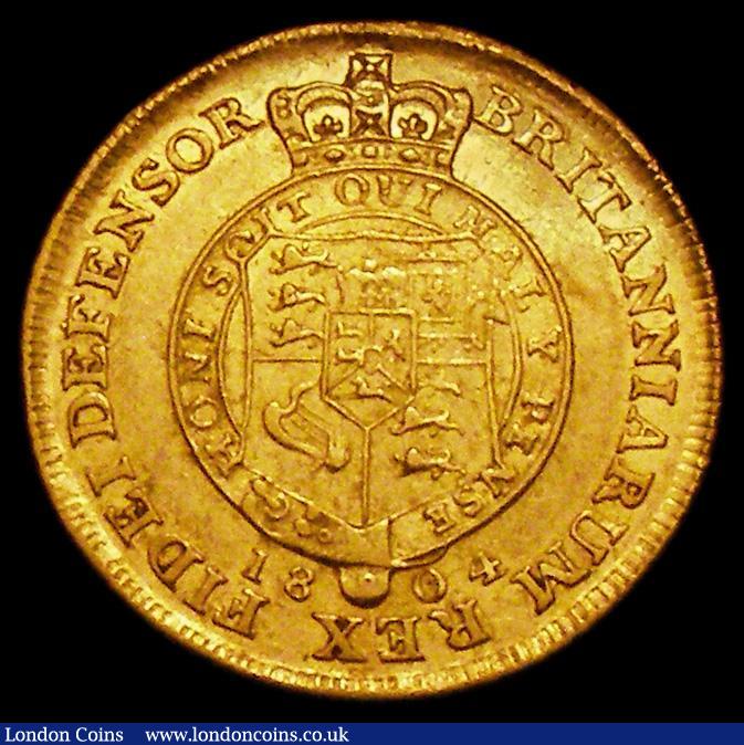 London Coins : A162 : Lot 1817 : Half Guinea 1804 S.3737 Fine/NVF