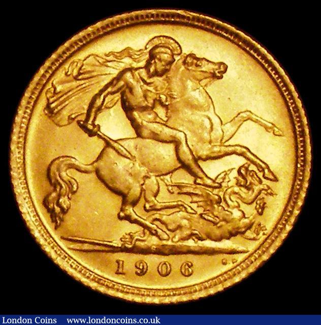 London Coins : A162 : Lot 1835 : Half Sovereign 1906S Marsh 523A/UNC and lustrous
