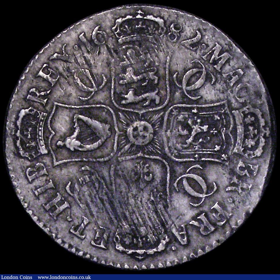 London Coins : A162 : Lot 1845 : Halfcrown 1682 unaltered date ESC 489, Bull 493 toned Fine/Good Fine with some heavier adjustment li...