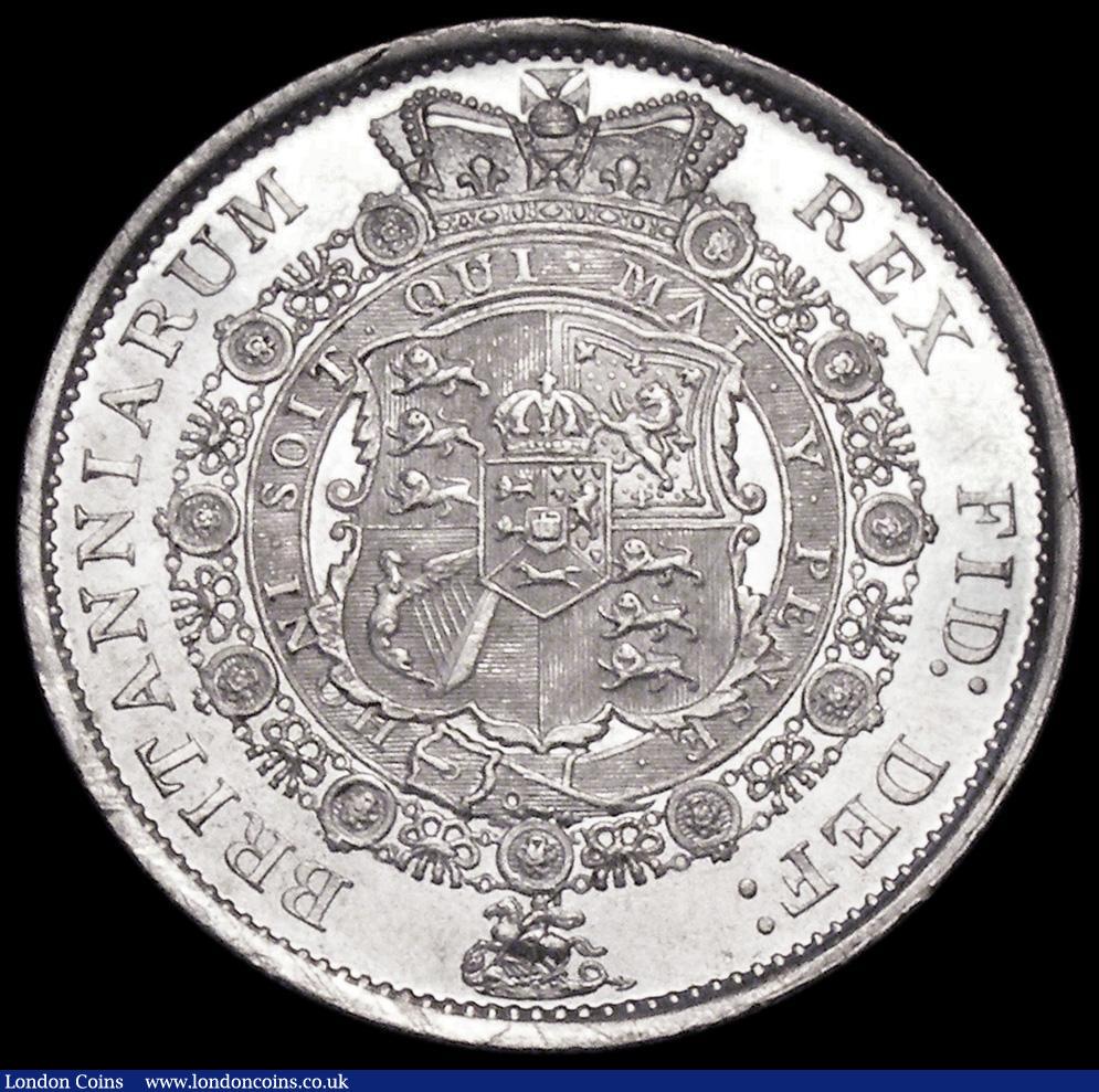 London Coins : A162 : Lot 1855 : Halfcrown 1816 U over lower U in QUI, as ESC 613, Bull 2086 GEF and lustrous