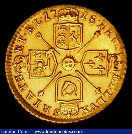 London Coins : A162 : Lot 1877 : Quarter Guinea 1718 S.3638 About EF, cleaned