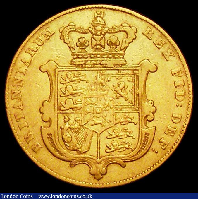 London Coins : A162 : Lot 1929 : Sovereign 1830 Marsh 15 Fine with a few small rim nicks