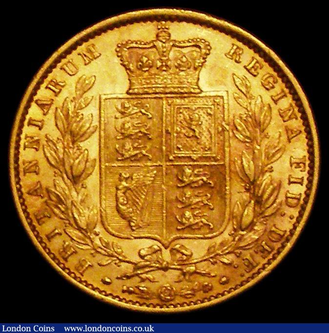 London Coins : A162 : Lot 1942 : Sovereign 1855 WW incuse S.3852D GVF/NEF