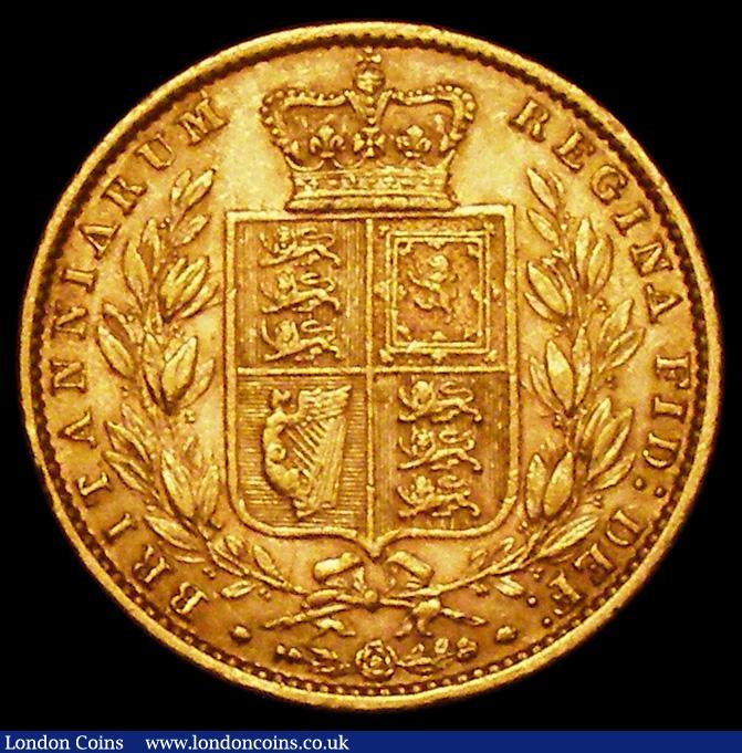 London Coins : A162 : Lot 1943 : Sovereign 1858 Large Date S.3852D Fine/NVF