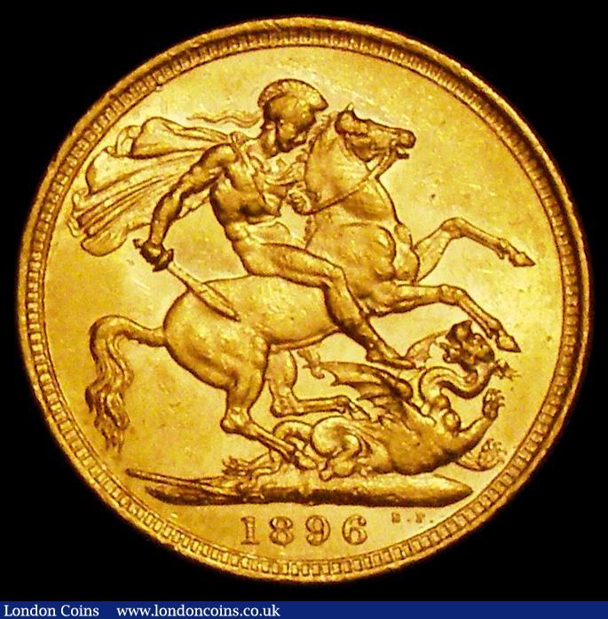 London Coins : A162 : Lot 1966 : Sovereign 1896M Marsh 156 NEF/EF and lustrous with some contact marks