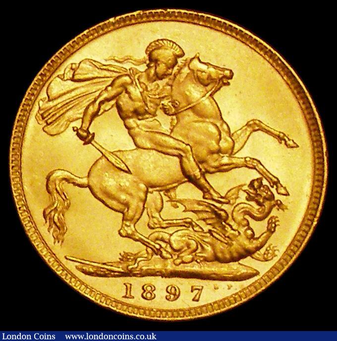 London Coins : A162 : Lot 1967 : Sovereign 1897M Marsh 157 EF