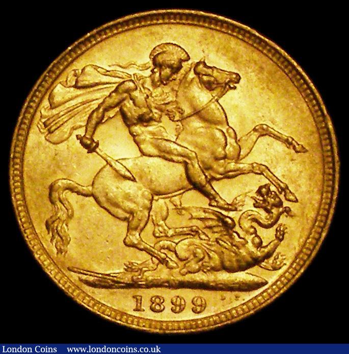 London Coins : A162 : Lot 1970 : Sovereign 1899M Marsh 159 About EF and lustrous with some contact marks
