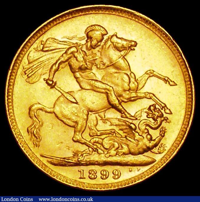 London Coins : A162 : Lot 1972 : Sovereign 1899M Marsh 159 NEF and lustrous with some light contact marks