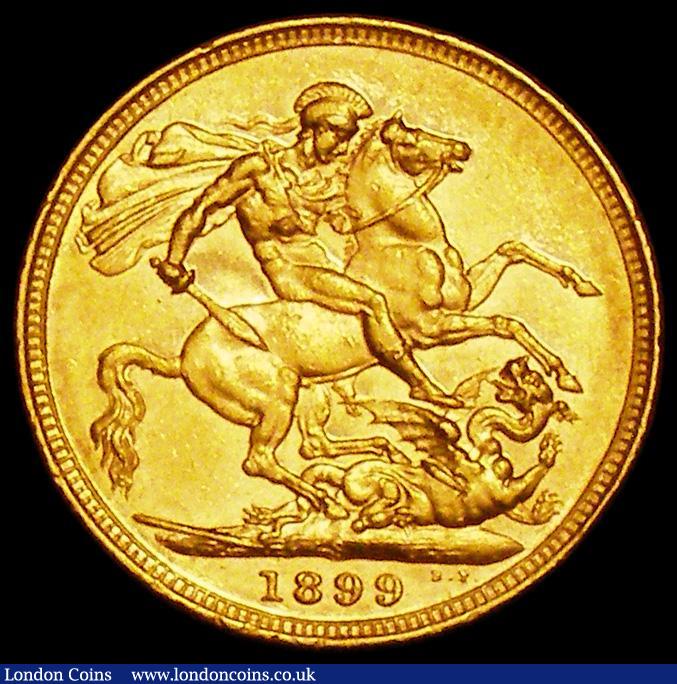 London Coins : A162 : Lot 1974 : Sovereign 1899S Marsh 168 GVF/NEF and lustrous