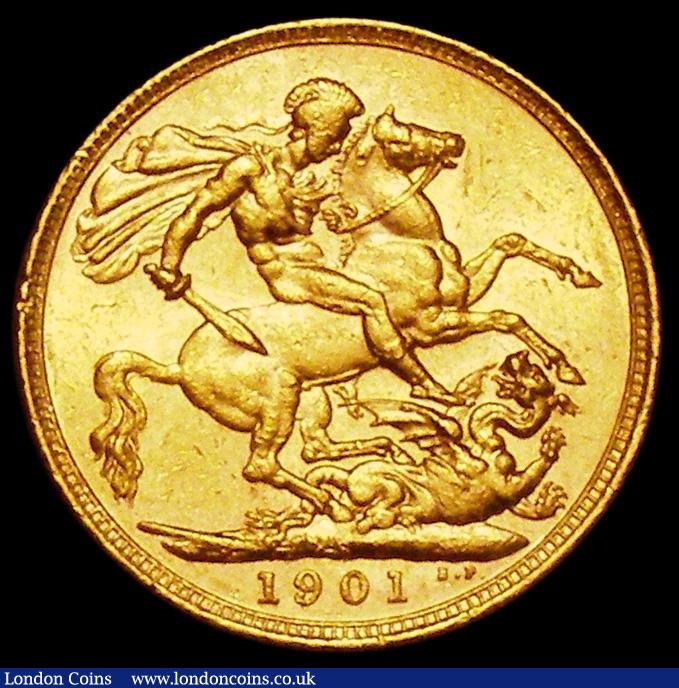 London Coins : A162 : Lot 1978 : Sovereign 1901S Marsh 170 GVF/NEF and lustrous with some contact marks