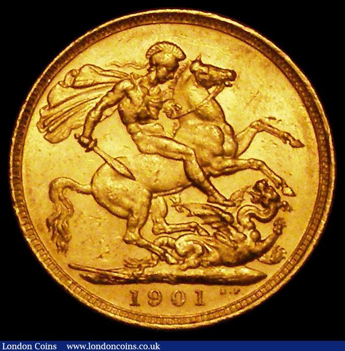 London Coins : A162 : Lot 1979 : Sovereign 1901S Marsh 170 GVF/NEF and lustrous with some contact marks