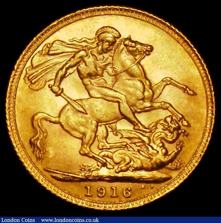 London Coins : A162 : Lot 1985 : Sovereign 1916 Marsh 218 EF/GEF scarce