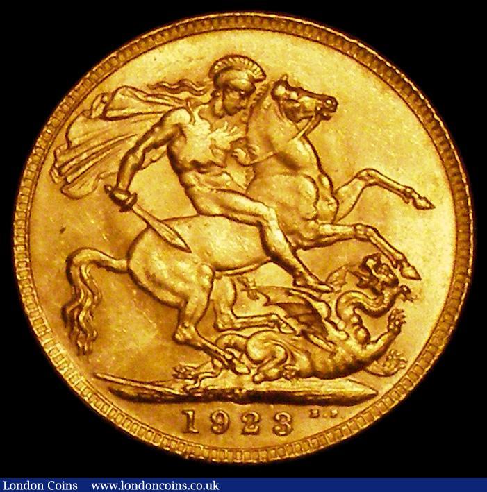 London Coins : A162 : Lot 1987 : Sovereign 1923M Marsh 241 EF and scarce