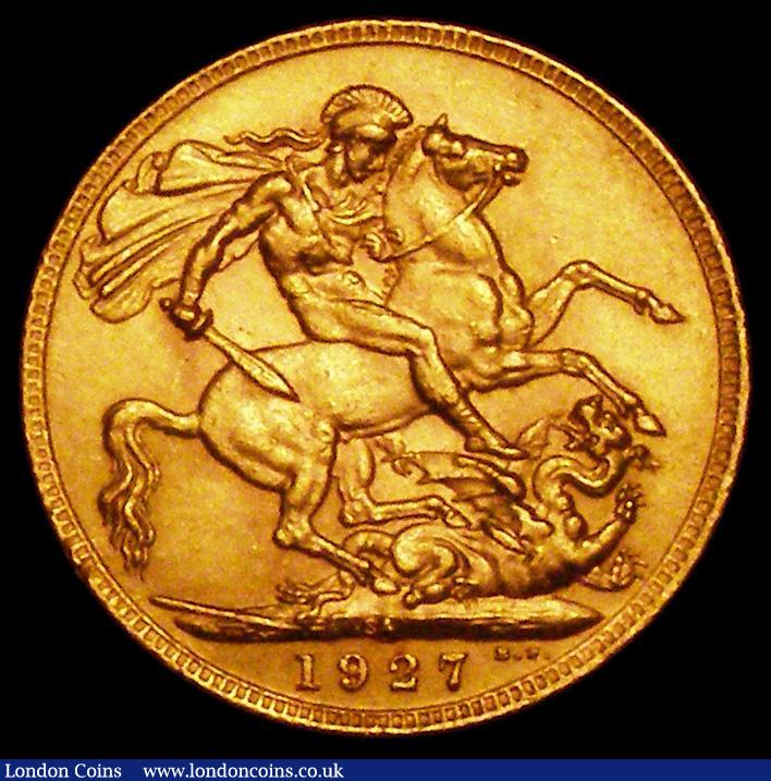 London Coins : A162 : Lot 1988 : Sovereign 1927SA Marsh 291 EF