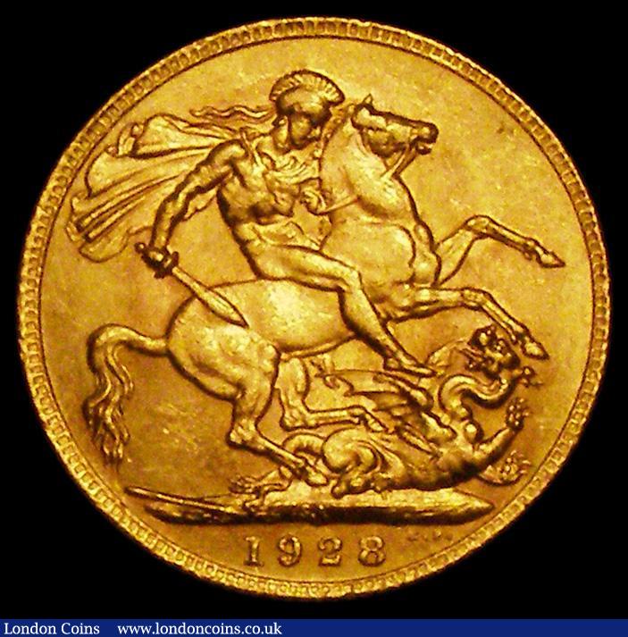 London Coins : A162 : Lot 1989 : Sovereign 1928SA Marsh 292 EF
