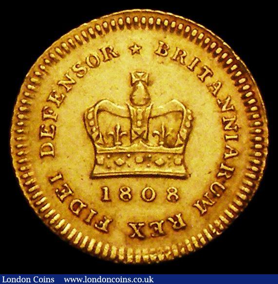 London Coins : A162 : Lot 1996 : Third Guinea 1808 S.3740 About VF, Ex-Reeves Auction 3/2/1978 Lot 1336