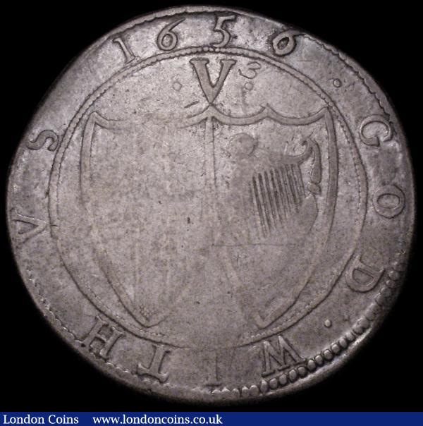 Crown 1656 Commonwealth the 6 overstruck the underlying digit unclear (probably a 4) as ESC 8, Bull 10 VG the design worn with clear legends, the reverse with a small 3 scratched below the date : Hammered Coins : Auction 162 : Lot 2083