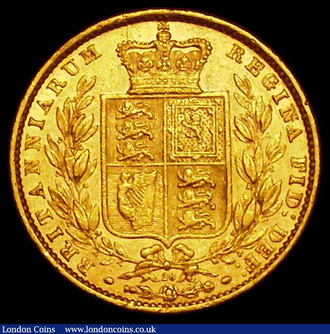 London Coins : A162 : Lot 2604 : Sovereign 1874 Shield Reverse, Marsh 58, S.3853B, Die Number 28 VF/GVF the obverse with some heavier...