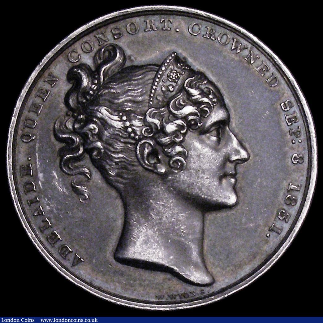London Coins : A162 : Lot 904 : Coronation of William IV 1831 33mm diameter in silver by W.Wyon Eimer 1251 The official Royal Mint i...