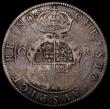 London Coins : A162 : Lot 1587 : Crown Charles I First Milled Coinage by Briot (1631-1632) S.2852 mintmark flower and B/B VG unevenly...