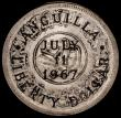 London Coins : A162 : Lot 1644 : Anguilla Liberty Dollar 1967  Provisional Government, countermarked Coinage X#4.2, Countermarked on ...