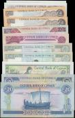 London Coins : A162 : Lot 234 : Cyprus (11), 20 Pounds dated 1993 series G932771, (Pick56b), 20 Pounds dated 2001 series V458942, (P...
