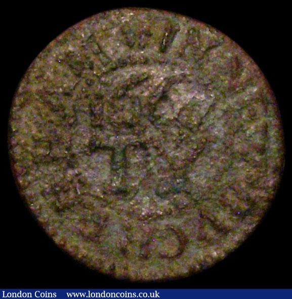 Farthing 17th Century Norfolk - New Buckenham, 1667 Tho. Youngman, Grocer, Dickinson 110, VG with green patina, rare and unpriced by Dickinson : Tokens : Auction 163 : Lot 11