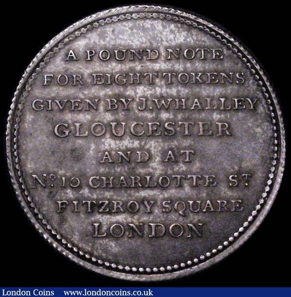 Halfcrown 19th Century Gloucestershire- Gloucester undated Davis 4, NEF with attractive old tone, the obverse with some thin scratches : Tokens : Auction 163 : Lot 13