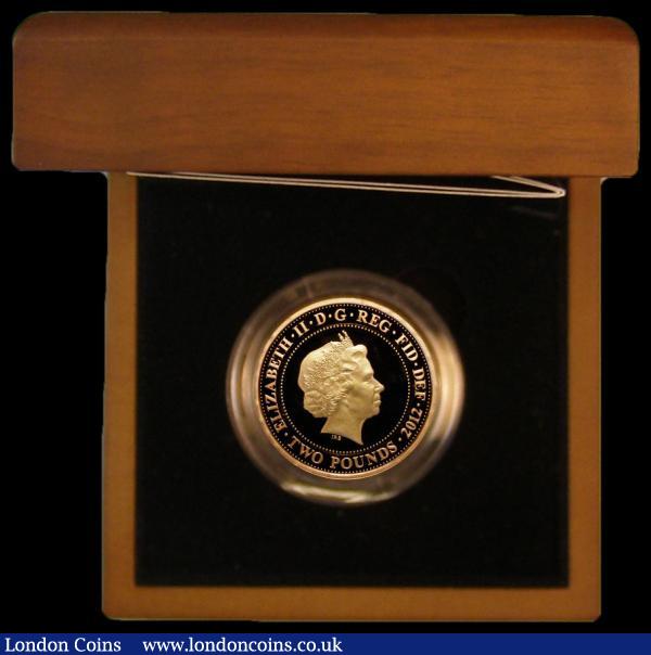 Two Pounds 2012 Olympic Handover to Rio Gold Proof S.4952 FDC in the Royal Mint box of issue with certificate : English Cased : Auction 163 : Lot 1921