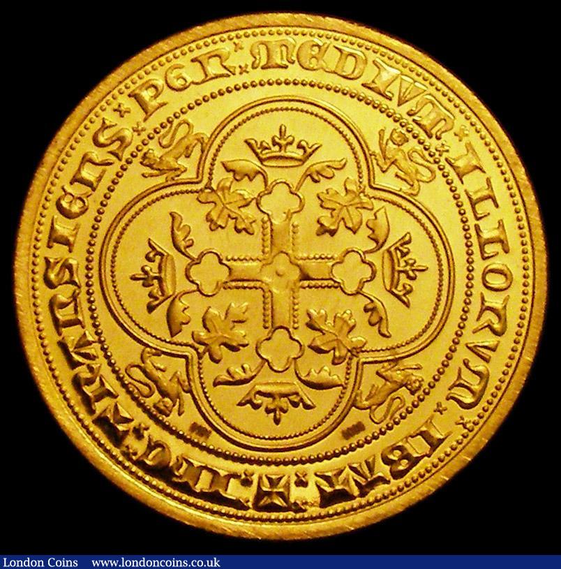 London Coins : A163 : Lot 163 : Millionaires Collection Fantasy Edward III Double Leopard 4.17 grammes of 22 carat gold, by London M...