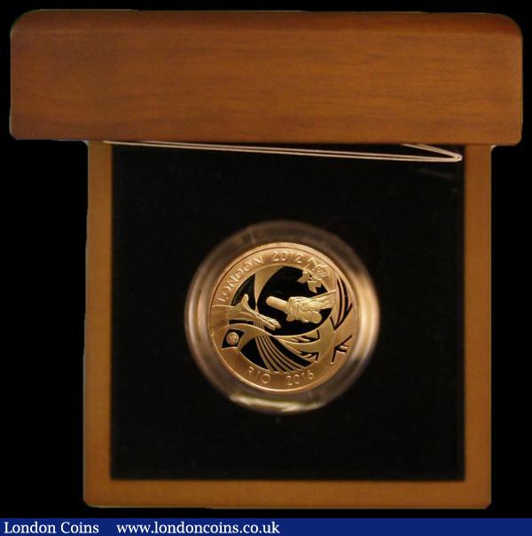 Two Pounds 2012 Olympic Handover to Rio Gold Proof S.4952 FDC in the Royal Mint box of issue with certificate : English Cased : Auction 163 : Lot 1921