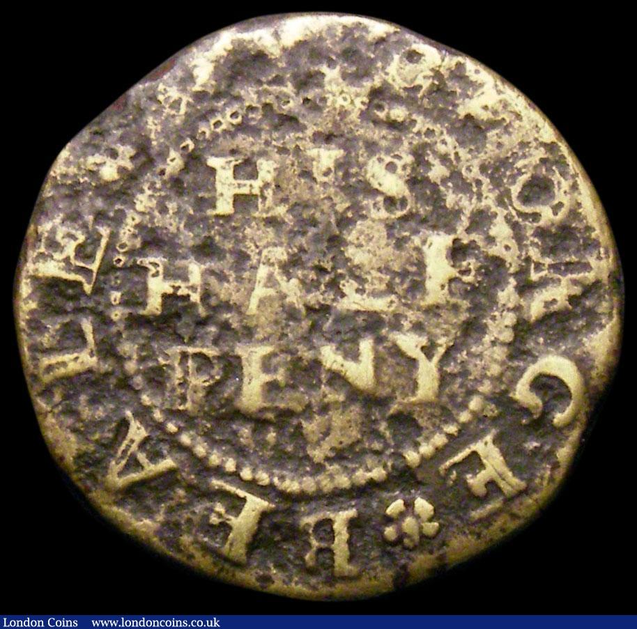 London Coins : A163 : Lot 3 : 17th Century Halfpenny Lincolnshire 1667 George Beale W.269A VG