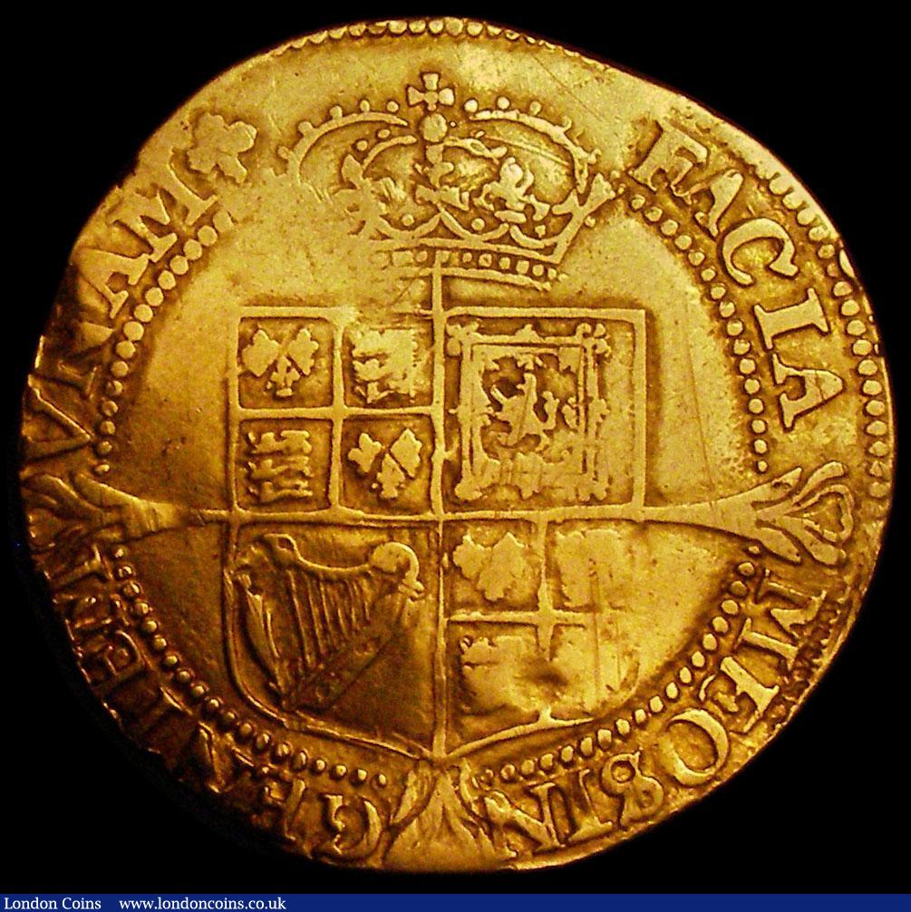 London Coins : A163 : Lot 309 : Laurel James I Third Coinage, Fifth Smaller Bust S.2639, mintmark Trefoil About Fine/Fine with some ...