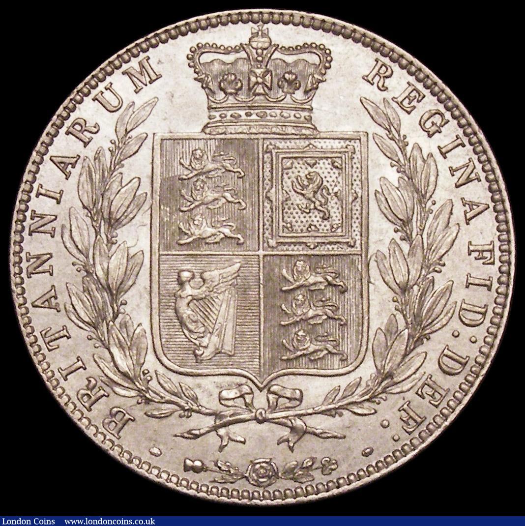 London Coins : A163 : Lot 638 : Halfcrown 1875 ESC 696, Bull 2745 GEF/AU with a subtle light golden tone, a most pleasing example wi...