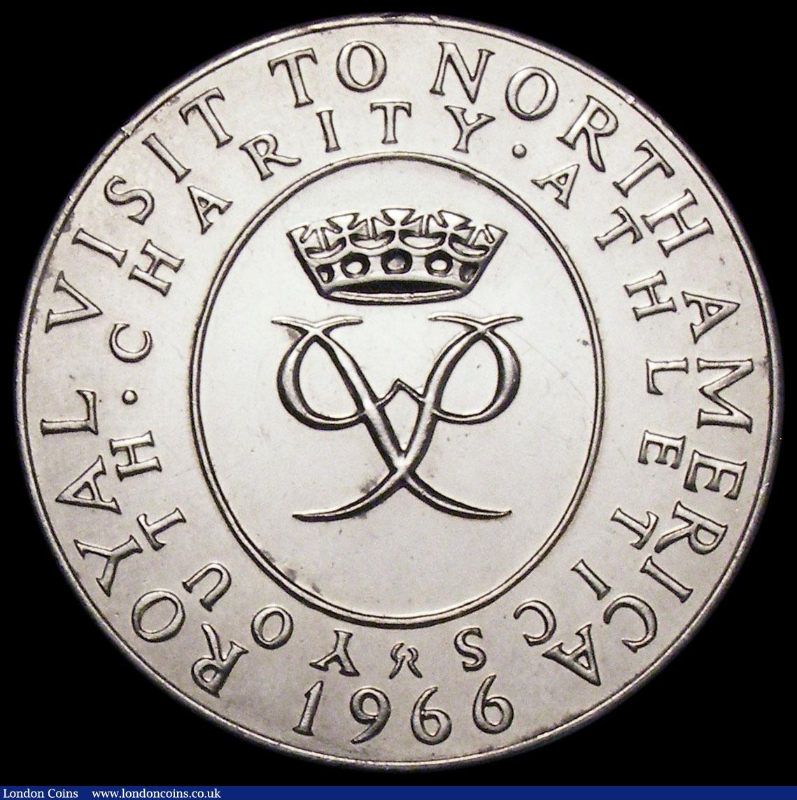 London Coins : A163 : Lot 82 : Prince Philip, Visit to North America 1966 38mm diameter in silver by Spink & Son Eimer 2110, Ob...