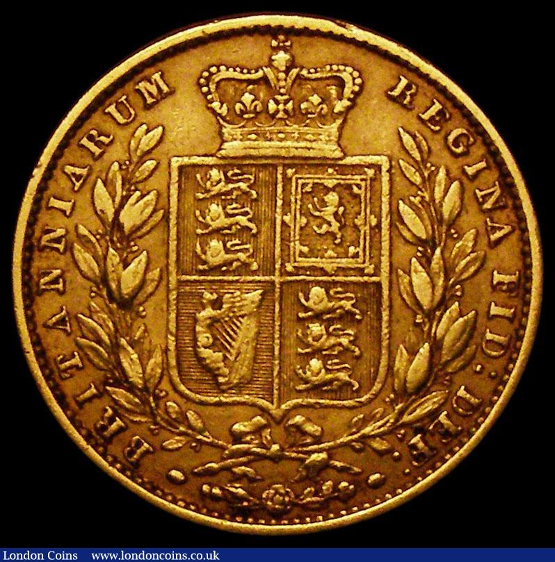 London Coins : A163 : Lot 895 : Sovereign 1853 WW incuse, the 5 of the date with a broken upright stem and thus appearing as a clear...