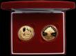 London Coins : A163 : Lot 1709 : Five Pound Crowns a 2-coin set 2005 Nelson S.L15 and 2005 Trafalgar S.L14 Gold Proofs FDC cased as i...