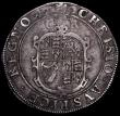 London Coins : A163 : Lot 291 : Halfcrown Charles I Group 2, second horseman, type 2a, Smaller horse, cross on housing, Reverse: Ova...
