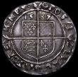 London Coins : A163 : Lot 353 : Sixpence Elizabeth I Sixth issue, 1587 7 over 6 Bust 6B, ELIZAB legend, S.2578A mintmark Crescent, t...