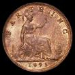 London Coins : A163 : Lot 454 : Farthing 1895 Bun Head Freeman 570 dies 7+F UNC with around 30% lustre