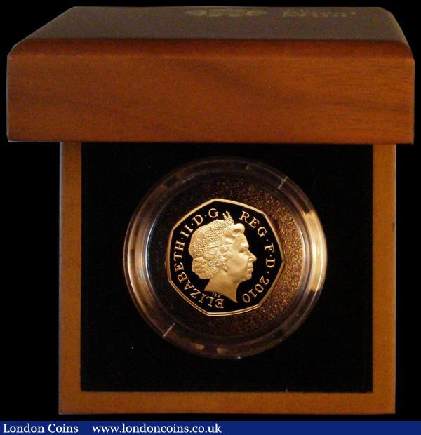 Fifty Pence 2010 100 Years of Girl Guiding Gold Proof S.H24 FDC in the Royal Mint box of issue with certificate : English Cased : Auction 164 : Lot 66