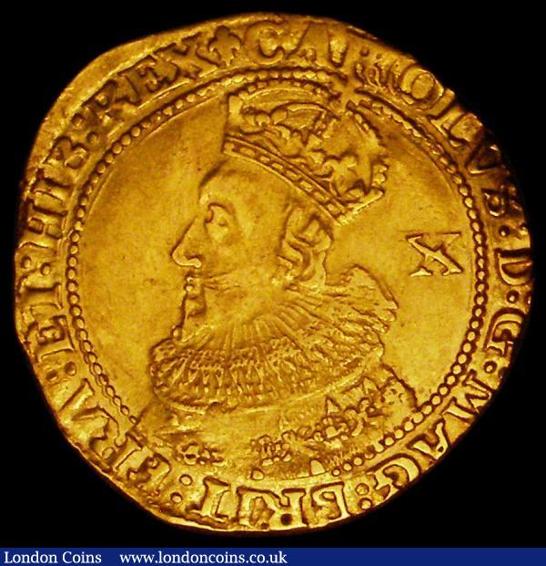 Double Crown Charles I Group A, First Bust, in coronation robes, double arched crown with only the outer arch jewelled, S.2698 mintmark Lis VF a pleasing and even strike : Hammered Coins : Auction 164 : Lot 832