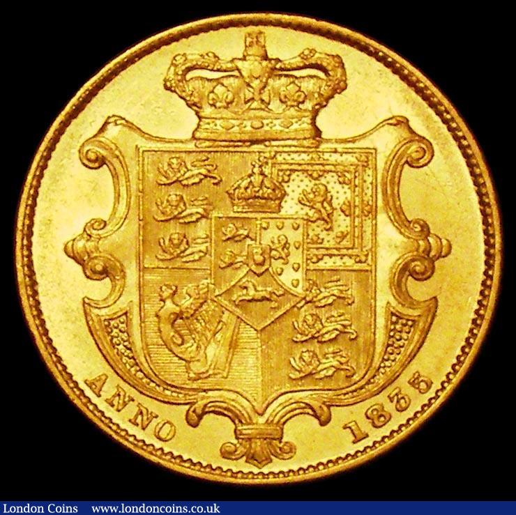 London Coins : A164 : Lot 1369 : Sovereign 1835 Marsh 19 NEF/EF all William IV Sovereigns sought after in high grades