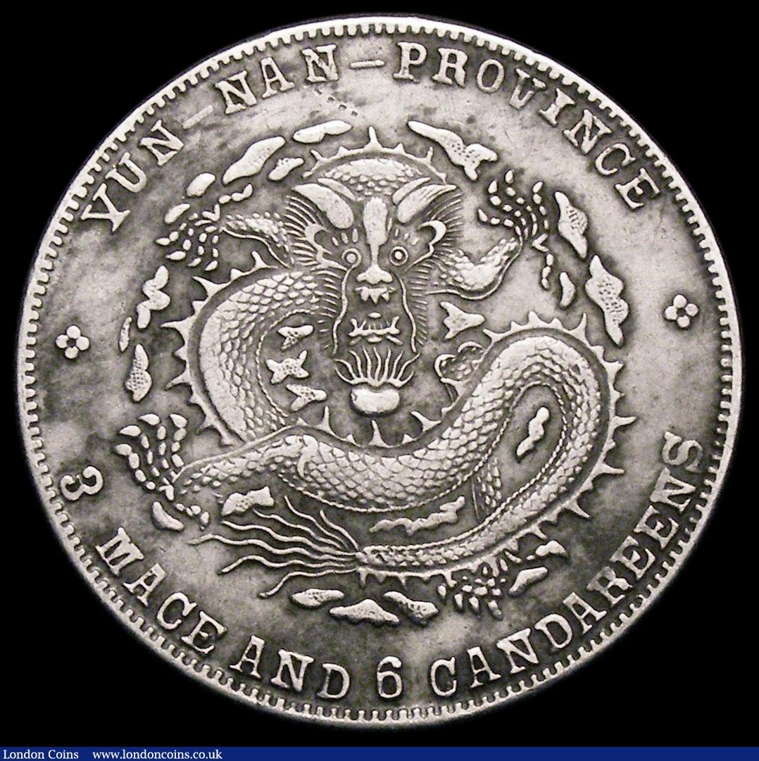 London Coins : A164 : Lot 331 : China Provincial - Yunnan Province 50 Cents 1909-1911 #259 Fine or better