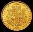 London Coins : A164 : Lot 1070 : Half Sovereign 1887M Jubilee Head, Hooked J in J.E.B., Small Close J.E.B., stops in line, the B encr...
