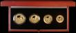 London Coins : A164 : Lot 36 : Britannia Gold Proof Set 2005 the 4-coin set comprising £100 One Ounce, £50 Pounds Half ...