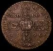 London Coins : A164 : Lot 404 : Ireland Crown 1690 Gunmoney S.6578 Small Lettering, Stop after II, Bar over AN, 16.14 grammes, Timmi...